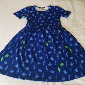 LuLaRoe Amelia dress, size large